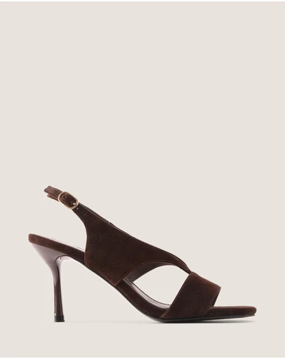 Shelly Shen - Bronte High Sandals Brown Suede