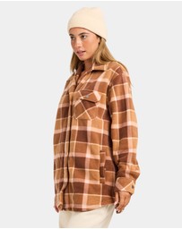 Quiksilver - Womens Camp Queen Polar Fleece Long Sleeve Shirt