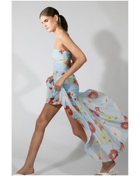 Bardot - Solana Printed Mesh Maxi Dress