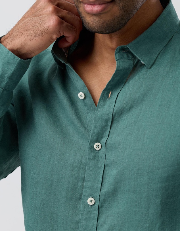 Brooksfield - Linen Casual Long Sleeve