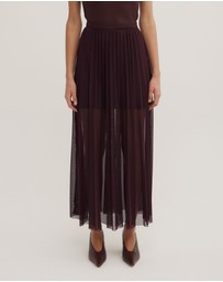 Witchery - Pleated Mesh Skirt