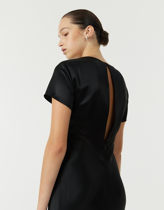 Third Form - Satin Bias Maxi Tee Dress