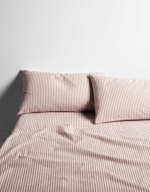 Aura Home - Ticking Stripe Sheet Set