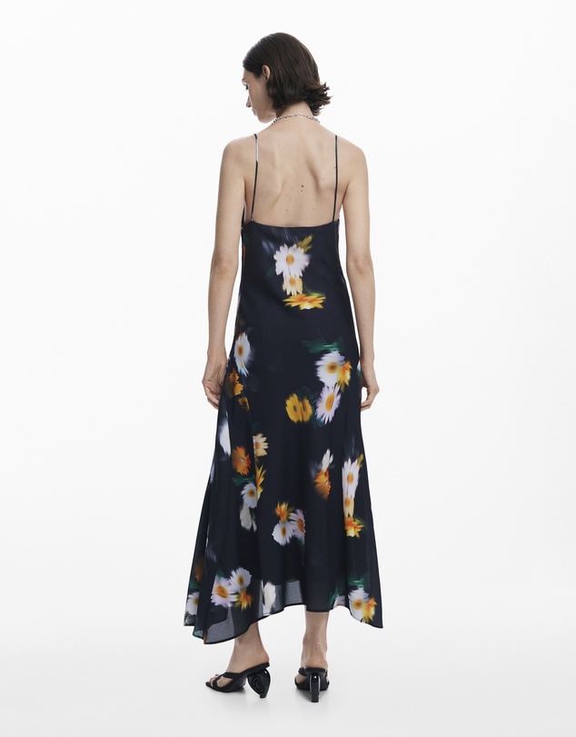 Desigual - Floral chiffon strap Dress