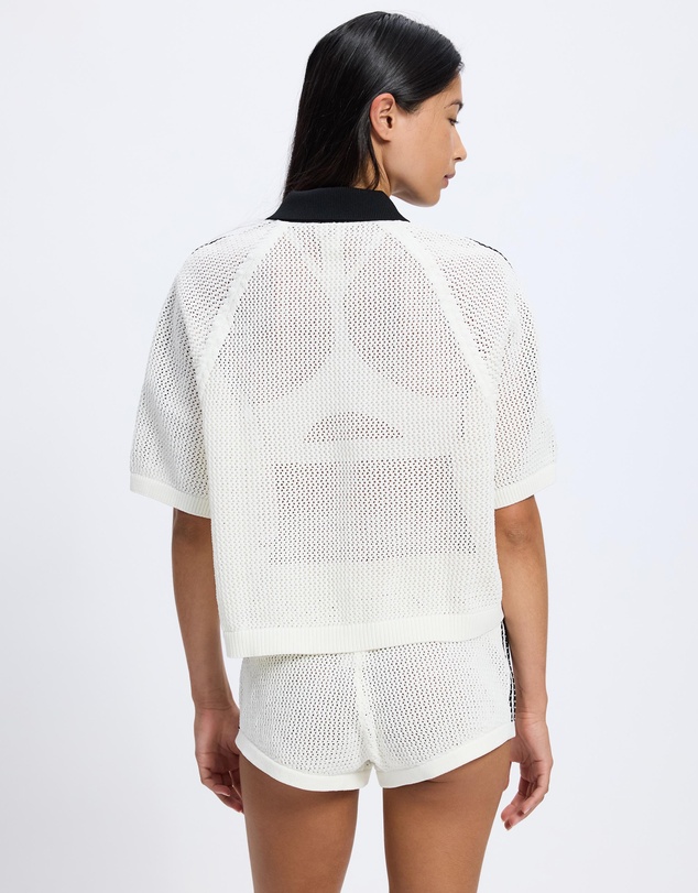 adidas Originals - Knitted Crochet Polo