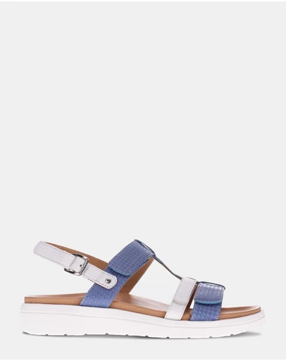 Mia Vita - Bryn Adjustable Sandal - Blue Multi