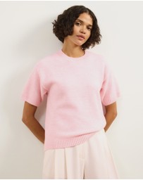 Atmos&Here - Ayla Knitted Boxy T-Shirt