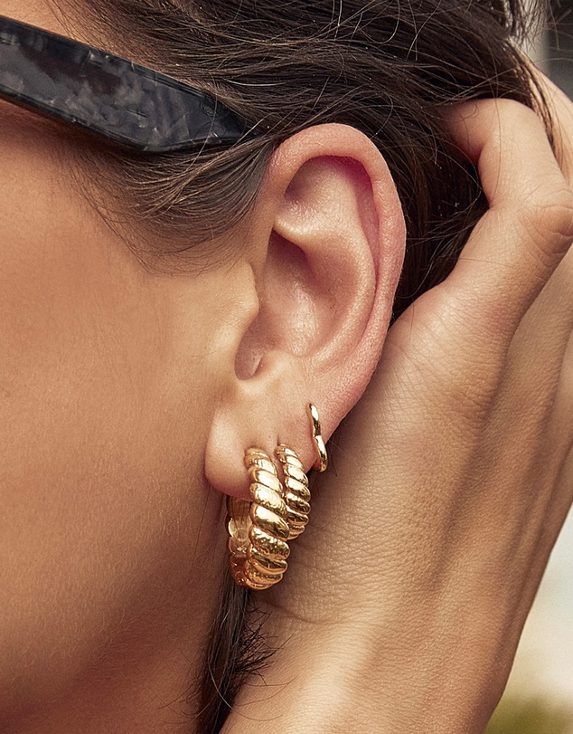 Arms Of Eve - Lulu Gold Hoop Earrings