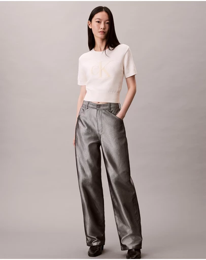 Calvin Klein Jeans - Monologo Cropped Jumper