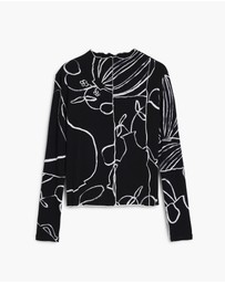 Desigual - Vase Silhouettes T-shirt