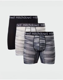Mitch Dowd - Eco Micro Recycled Repreve(R) Comfort Trunk 3 Pack - Black & White