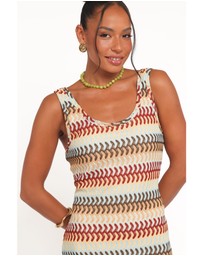 Petal & Pup - Sommer Midi Dress - Multi Stripe