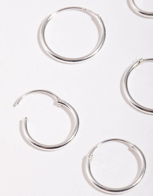 Lovisa - Sterling Silver Classic Hoop Pack