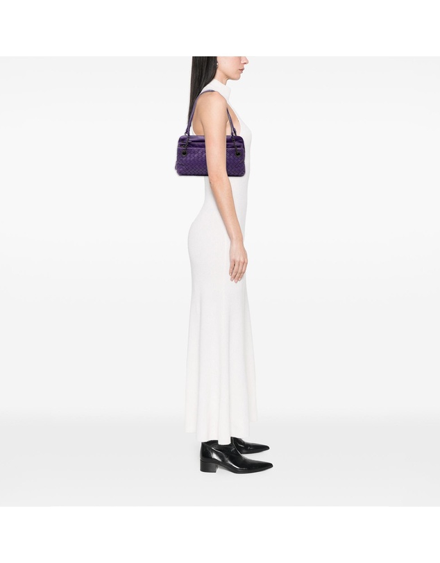 Pre-Loved by Azura Reborn - Pre-Loved Nappa Intrecciato Triple Zip Shoulder Bag