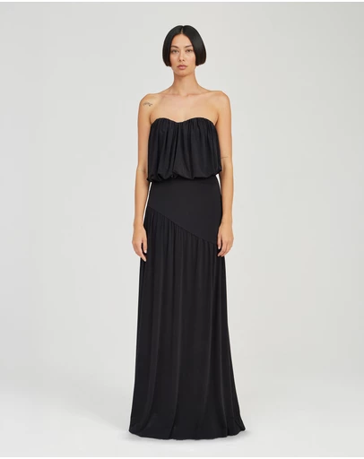 Third Form - Withheld Strapless Floor Length Dress