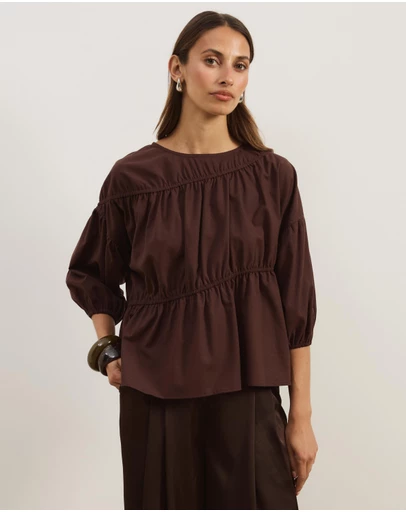 Atmos&Here - Cressida Smock Top
