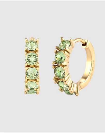 Elli Jewelry - Hoop Earrings in Gold-Plated 925 Silver