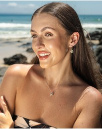 Georgini - Majesty Freshwater Pearl And Cubic Zirconia Earrings Silver