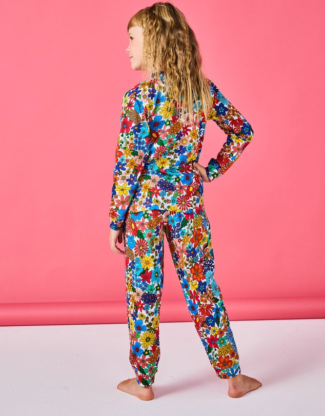 Kip&Co - Winter Fields Organic Cotton Long Sleeve Top Pants Pyjama Set -Kids-Teens