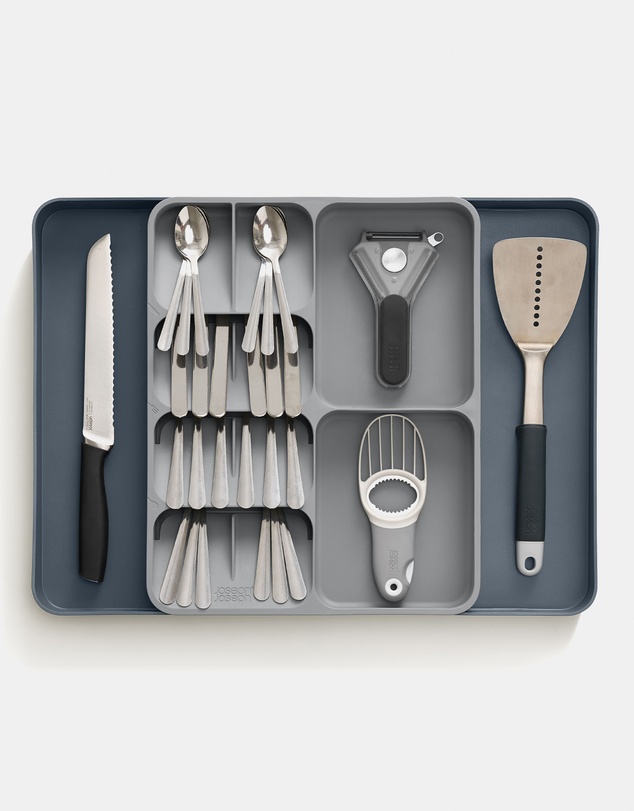 Joseph Joseph - DrawerStore™ Expanding Cutlery, Utensil & Gadget Organiser (Grey)