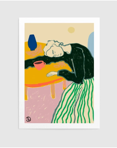 Olive et Oriel - Motherhood by Sandra Poliakov Art Print
