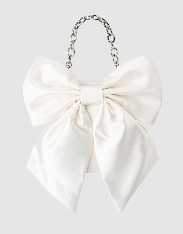 Olga Berg - Angelique Satin Bow Bag