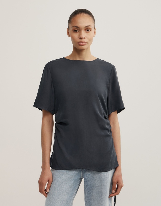Witchery - Ruched Woven T-shirt