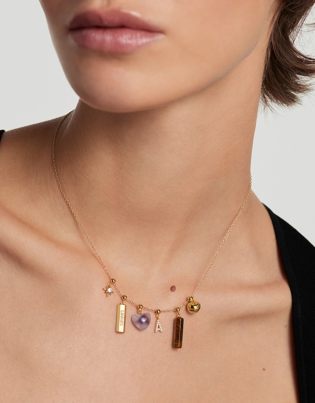 PDPAOLA - Charm Necklace Letter Charm