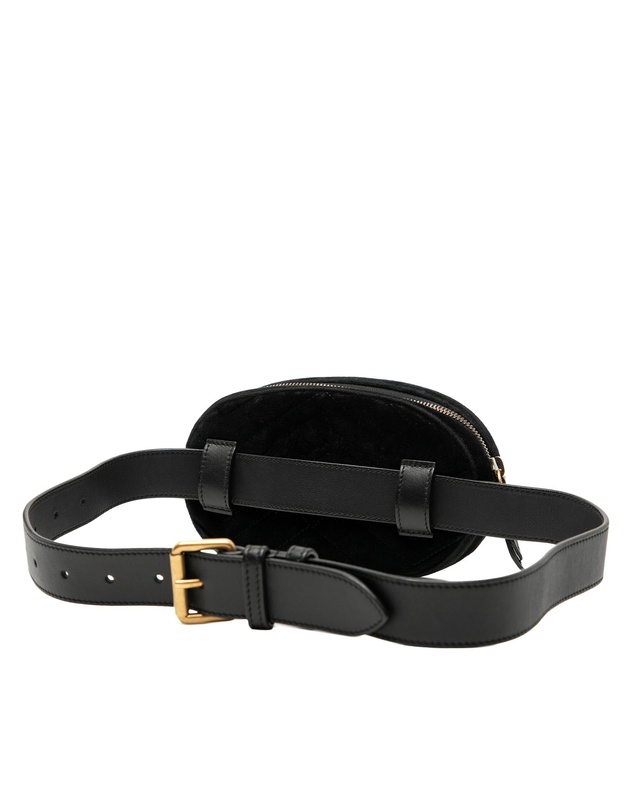 Pre-Loved by Azura Reborn - Pre-Loved GG Marmont Matelasse Velvet Belt Bag