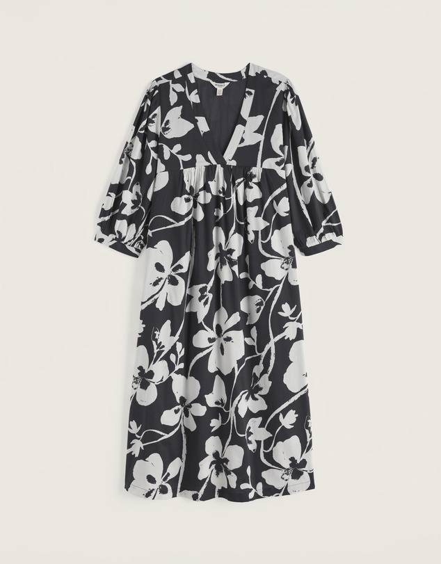 Seasalt - Earth Colours Poplin Midi Dress in GOTS Organic Cotton