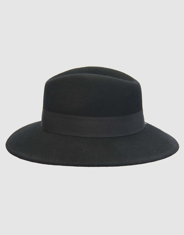 Max Alexander - Winter Felt Black Fedora Hat