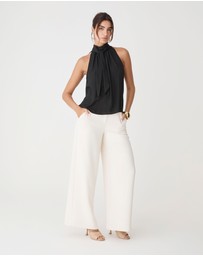 Forcast - Shelby Draped Sleeveless Top