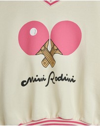 Mini Rodini - Table Tennis SP Striped Rib Sweatshirt - Babies-Teens