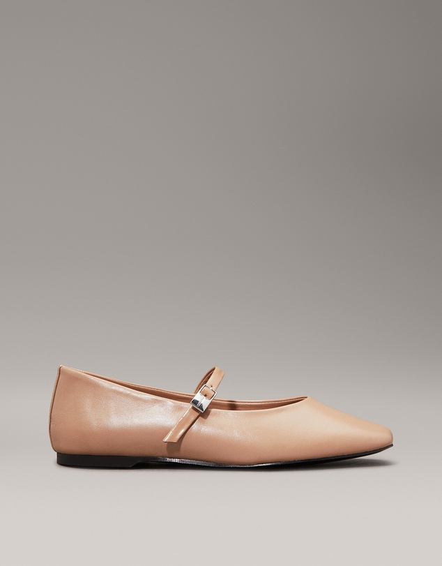 Calvin Klein - Leather Mary Jane Ballerinas