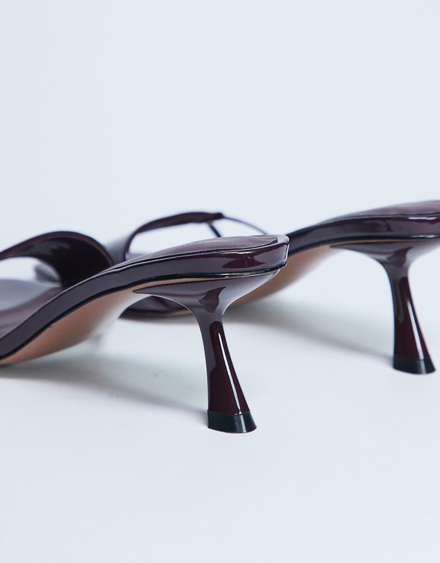 TOPSHOP - Ily Patent Heeled Mules