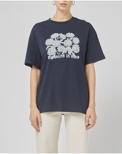 Navy Printed