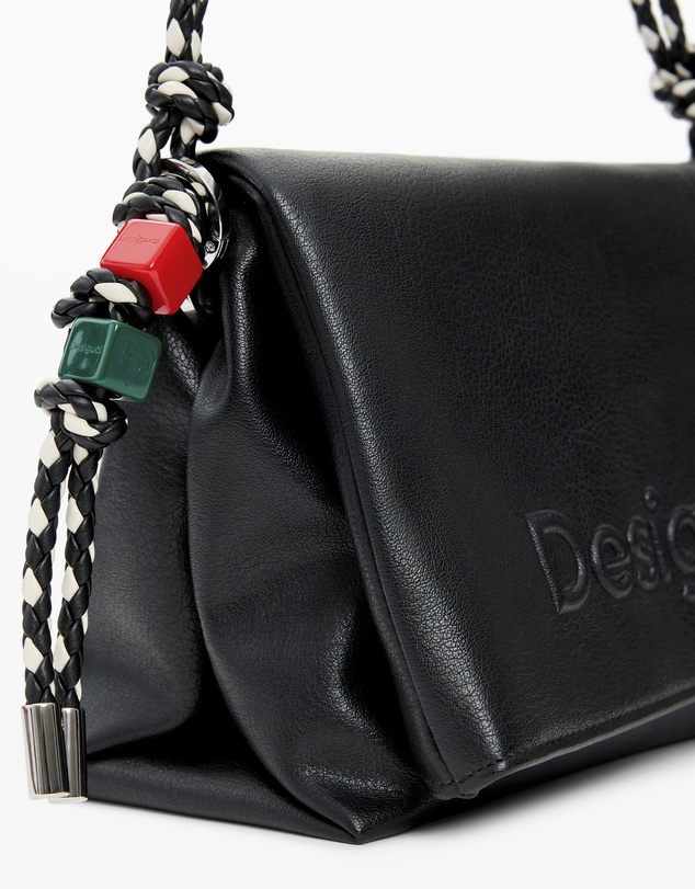 Desigual - Medium bag with logo charm