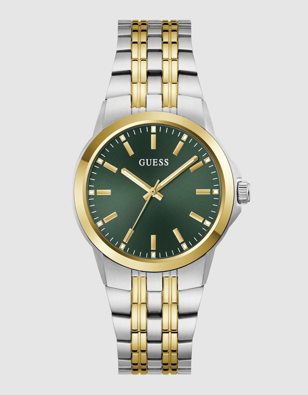 GUESS - GUESS Mens Two-Tone Analogue Watch