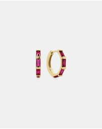 Ania Haie - Ania Haie Crimson Huggie Hoop Earrings