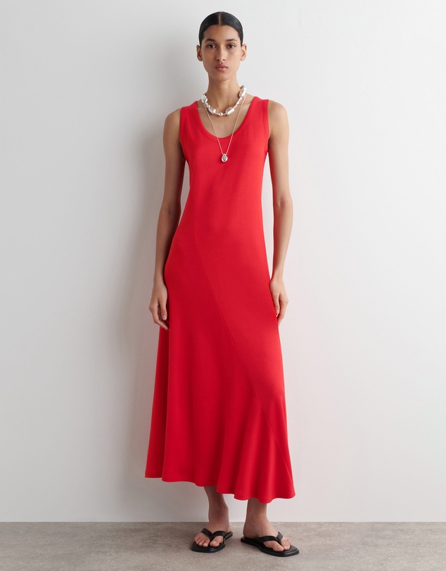 COS - Asymmetric Jersey Midi Dress