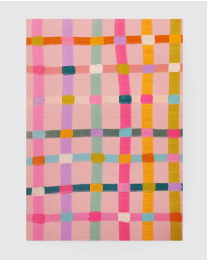 Inka Arthouse - Pink Abstract by Kartika Parmita Art Print