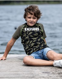 TYGO&vito - Organic Raglan Crocodile Explore Tee - Kids-Teens