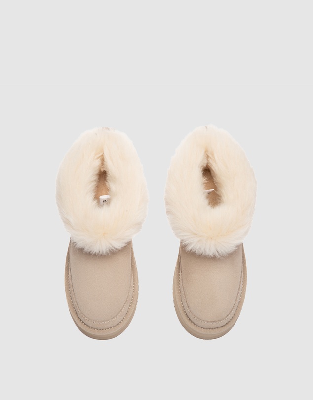 EVERAU - Australian Shepherd Ugg Frovia Platform Cow Suede Upper UGG Boots