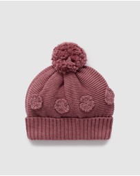 Purebaby - Crochet Flower Beanie -Kids-Babies
