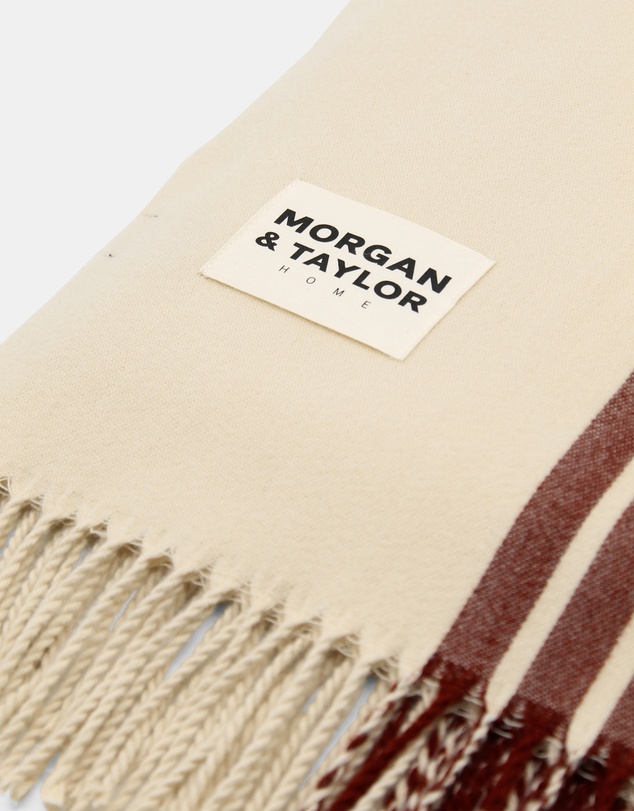 Morgan & Taylor - Freya Throw Blanket in Beige