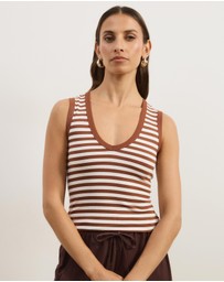 Atmos&Here - Deep V-Neck Tank Top