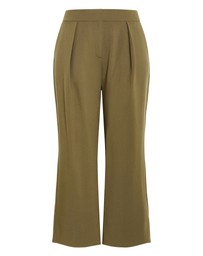 City Chic - Plus size Tori Wide Leg Pant - olive
