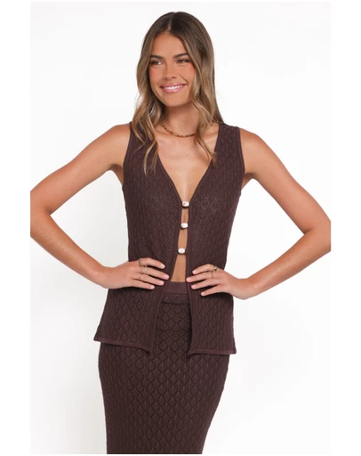 Petal & Pup - Asplie Knit Top - Espresso