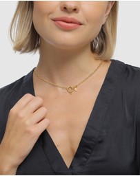 Elli Jewelry - Necklace Link Chain 925 Sterling Silver Gold-Plated