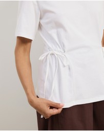 Atmos&Here - Short Sleeve Tie Waist T-Shirt